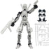 (Assembly Completed) 5.5 Inch T13 Action Figure with Lots of Weapons,3D Printed Multi-Jointed Movable Transparent Dummy 13 Toy...
