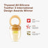 Baby Breastmilk Freezer Tray Breast Milk Popsicle Molds Cooling Fruit Feeder with Pouch Silicone Infant Solid Food Vegetable Purees Feeding Feeder...