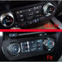 for F150 Air Conditioner Switch & Trailer & 4WD & VOL Knob Button Trim for Ford F150 XLT 2016 2017 2018 2019, Orange Aluminum, 6pcs (Not for 2021 ...
