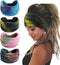 Gangel Boho Headbands Tie Dye Fabric Turban Head Wraps Wide Hair Scarf Yoga Running Hair Accessories for Women and Girls(Pack of 4) (Tie dye)...