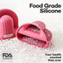 Silicone Oven Mitts Heat Resistant Mini Oven Gloves and Pot holders Set for Kitchen Non Slip Waterproof Pinch Grips for Cooking and Baking Set of ...