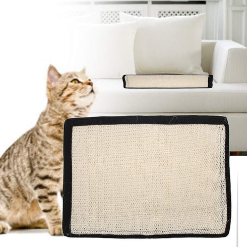 Table Leg Scratch Board, Sofa Scratcher Mat Furniture Protect Sofa Sisal Scratch Protect, White Table Leg Furniture Protection Pets for Cats(White...