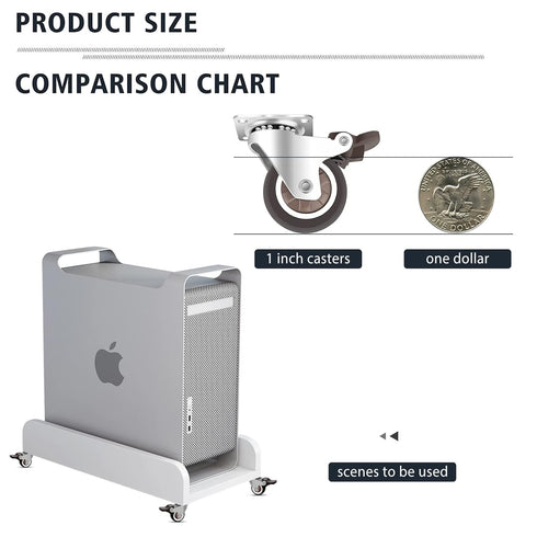 Molen 1" Low Profile TPR Casters Wheels Set of 4.for small box,Baby crib,Clothes box, Toy box, Tool box,.Weight capacity 65lbs....