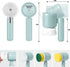 Electric Spin Scrubber, Folding Electric Cleaning Brush for Bathroom Rechargeable Shower Scrubber Power Scrubber Cordless with 3 Replaceable Clean...