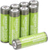 Amazon Basics 8-Pack Rechargeable AA NiMH High-Capacity Batteries, 2400 mAh, 1.2V, Recharge up to 400x Times, Pre-Charged...