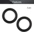 Fielect 6.5 Inch Speaker Rubber Edge Surround Rings Replacement Parts for Speaker Repair or DIY 2pcs...