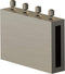 BARNSMITH Silver Sliding Barn Door Hardware Track Connector for Side Mounted Hardware...