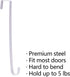 Sattiyrch 15" Wreath Hanger for Front Door,Sturdy Steel Wreath Door Hanger,Over The Door Hanger Hook (White,1)...