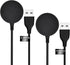 SEVENKA 2-Pack USB Wireless Charger for Samsung Watch Charger, Galaxy Watch6/6 Classic/ 5/5 Pro/4/4 Classic/3/Active 2/1, 1m Long & 30cm Short Rep...