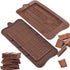 Newk Chocolate Silicone Molds, Break-Apart Candy and Energy Bar Silicone Molds, Pack of 6...