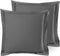 Nestl Soft Pillow Shams Set of 2 - Double Brushed Microfiber Pillow Covers - Hotel Style Premium Bed Pillow Cases, with 1.5” Decorative Flange, Eu...