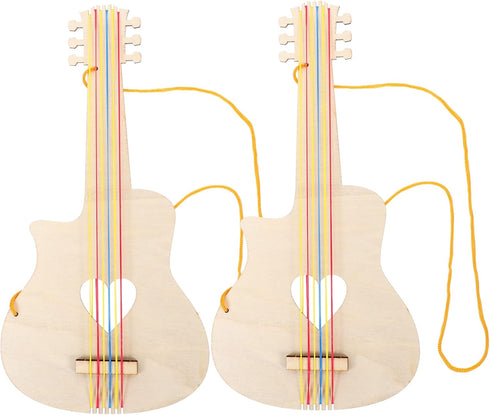 Toyvian 10 Pcs Child Guitar Mini Toys Miniature Guitar Miniature Guitar Toy Childrens Ukulele Unfinished Guitar Toy Crafts DIY Painting Guitar Toy...