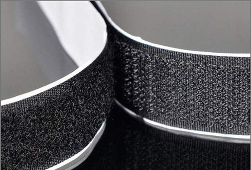 OBTANIM 1.5 Inch Wide Adhesive Black Hook and Loop Tape, 5.4 Yards Heavy Duty Sticky Back Fastener (Black)...