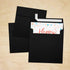 LUXPaper Square Invitation Envelopes | Peel & Press | 6" x 6" | Black Linen | 80lb. Text | 50 Qty...