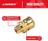 YAMATIC Pressure Washer Adapter Couplers, 3/8'' Quick Connect Socket to 3/8'' Male NPT Fitting, Quick Connector for 3/8'' Pressure Washer Hose and...