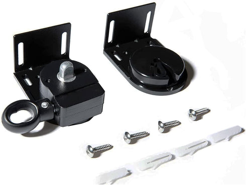 Crodless Bracket,Universal Replacement Installation Accessories for Indoor/Outdoor Sunshade and Roller Blinds(Black)...