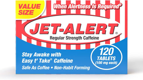 Jet-Alert 100 MG Each Caffeine Tab 120 Count...