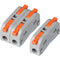 GKEEMARS 50 Pcs Mini Lever Wire, 1 Conductor Compact Wire Connectors Splicing Connectors for Circuit Inline 24-12 AWG (1 in 1 Out)...
