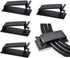 SOULWIT 50Pcs Self Adhesive Cable Management Clips, Cable Organizers Wire Clips Cord Holder for TV PC Ethernet Cable Under Desk Home Office (Black...