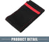 Car Hand Sewn DIY Steering Wheel Cover Breathable Comfortable 38cm Stitch on Wrap Cover Suede Red Black Stitches Red...