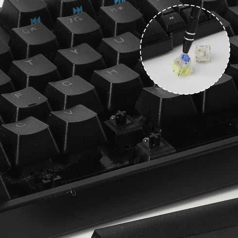 AIEX Keyboard Lube Kit, 4pcs Mechanical Keyboard Switch Puller Set Keycap Remover Kit with Keycap Puller, Switch Clamp, Stem Holder, Lube Pen, Eas...