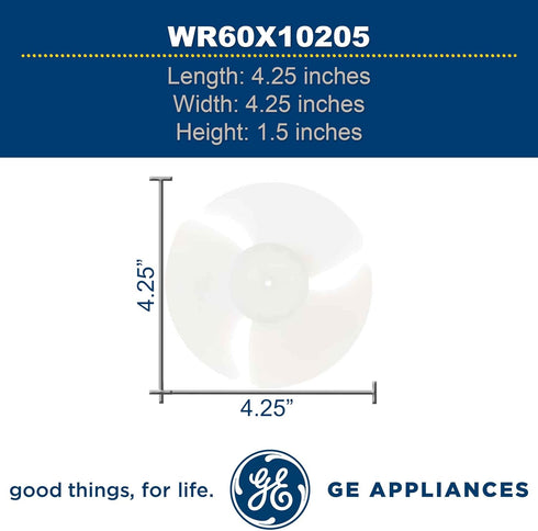 GE WR60X10205 Refrigerator Fan Blade
