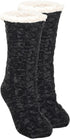 Elanze Designs Simple Knit Womens One Size Plush Lined Non Skid Indoor Slipper Socks...