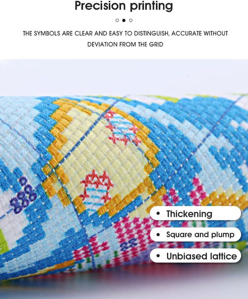 CROSSDECOR Cross Stitch Kit for Beginners Animal Patterns DIY Stamped Embroidery Set Counted Needlepoint Starter Kits Craft Supplies Handmade 14CT...