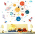 Space Planet Wall Decals Wall Stickers Kids,Cute Educational Wall Stickers for Daycare,Nursery,Playroom,Babyroom,Classroom,School....