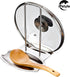 Pan Lid Holder Progressive Lid and Spoon Rest Shelf 304 Stainless Steel Pan Lid Organizer Kitchen Decor Tool...