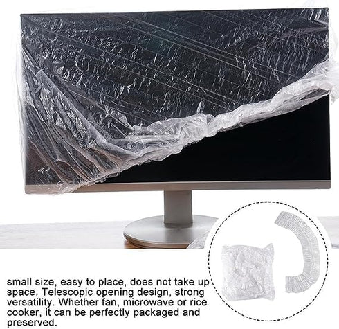 10 Pcs Thickened Disposable Dust Cover,Clear Kitchen Appliance Covers,Elastic Household Kitchen Appliance Universal Dustproof Protective Cover,for...