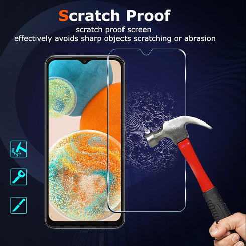2 PACK Samsung Galaxy A23 5G / Galaxy A23 5G UW Screen Protector Glass, Premium 9H Hardness Anti-Scratch Bubble Free Tempered Glass Screen Protect...