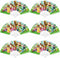 12 PCS Handheld Super Brother Plastic Folding Fans - Super Brother Foldable Fans Super Video Game Themed Party Supplies for Kids Boys Girls Birthd...