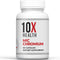 10X Health MIC Chromium Supplement with Choline, Inositol & L Methionine - 60 Capsules...