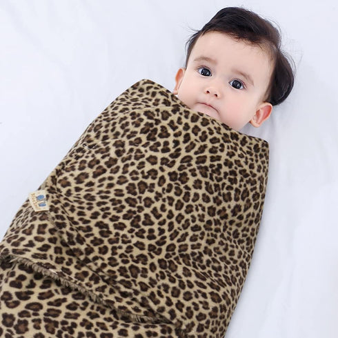BlueSnail Baby Swaddle, Soft and Comfortable, Newborn Easy Wrap Receiving Blanket, Suitable for 0-3/3-6 Months (Leopard, 0-3 Months)...