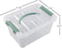 4-Pack 6 Quarts Clear Storage Box Tote, Plastic Bins with Lids...