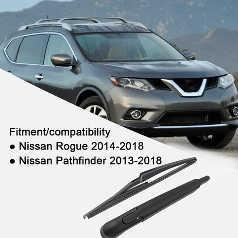 Rear Windshield Wiper Blade Arm Set Replacement For Nissan Rogue 2014-2018/2013-2018 Nissan Pathfinder, Rear Wiper Blade Arm-Factory OEM Style OE#...