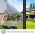 HIDBEA One Way Window Privacy Film Daytime, Heat Control UV Blocking Reflective Mirror Window Tint for Home, Non-Adhesive Self Static Cling Window...