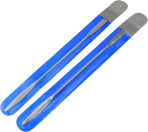 Maxmoral Stainless Steel Lab Laboratory Mini Double-Ended Spatula Semi-Micro Shovel Tapered Arrow End Flat Ends 50 mm X 9 mm...