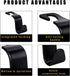 4PCS Car Seat Headrest Hook, Multifunctional Auto Seatback Hook Storage Organizer, Vehicle Seat Hanger Holder for Purse Coat Umbrella Grocery Bag,...