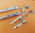 pencil Clips, pencil holder Silver Metal Clips Sliding Epoxy Pen golf pencil Clips Pocket Clips,Clip Shirt Study Holder Portable Hanging 2 Style (...