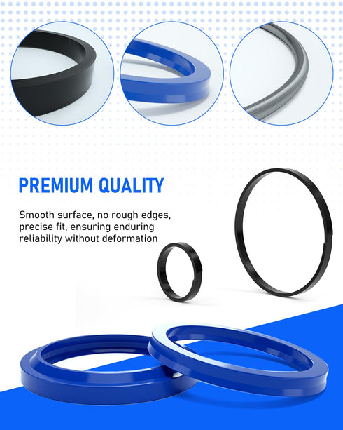Hydraulic Log Splitter Cylinder Rebuild Seal Kit for 4.0"Bore x 1.75" Rod Cylinder, Dirty Hands Tools Huskee Log Splitter Parts Hydraulic Cylinder...