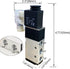 AOMAG Pneumatic 1/4" PT Solenoid Valve 4V210-08 DC 24V Single Coil Pilot-Operated Electric 2 Position 5 Way Connection Type...