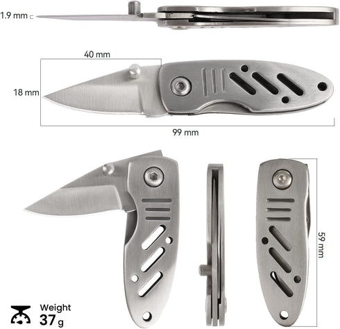 Mini Keychain Knife, 1pc Small Folding Pocket Knife with Liner Lock, 1.6 Inch Blade, Perfect Edc Tool for Women Teens...