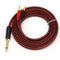 6.35mm TS to Banana Plug Speaker Audio Cable,Gold-plated 1/4 TS Speaker Wire Cord to Dual 4mm Banana Plugs Audio Cable OFC HiFi Speaker Wire for D...