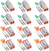 Glarks 54Pcs 4 Pin Way Sealed Gray Male and Female Auto Waterproof Electrical Wire Connector Plug 22-16AWG Connector for Motorcycle, Scooter, Car,...
