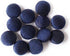 Round Button Decorative Dupion Fabric Covered Handmade 12 Buttons for Sewing Scrapbooking Craft -2.5 cm (Navy Blue)...