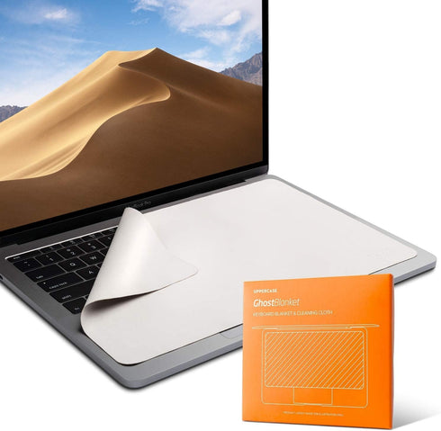 UPPERCASE GhostBlanket Screen Keyboard Imprint Protection Microfiber Liner and Cleaning Cloth 13" Compatible with MacBook Pro 13" 14" and MacBook ...