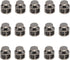 Metal Cord Locks for Drawstrings Round Cord Stopper Gunmetal Double Hole Spring Clasps Toggle Fastener Elastic Buckle for Shoelaces, Paracord, Bag...