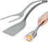 2-in-1 clip flipping spatula pliers egg flipping pliers double-sided pancake fish flipper Chicken rolls making household kitchen cooking tools (gr...